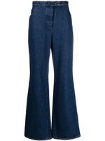 Giuliva Heritage pantalon évasé à taille haute - Bleu