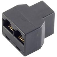 Shiverpeaks Western Adapter [1x RJ12-bus 6p6c - 2x RJ12-bus 6p6c] Zwart