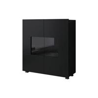 Meubella Dressoir Calgary - Mat Zwart - 100 cm