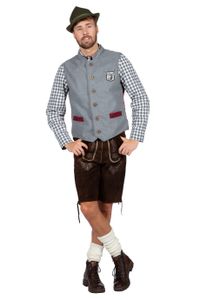 Gilet Tirol Oktoberfest Grijs
