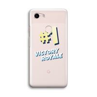 Victory Royale: Google Pixel 3 Transparant Hoesje