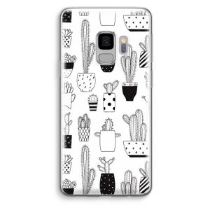 Cactusmotief: Samsung Galaxy S9 Transparant Hoesje