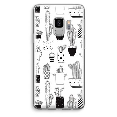 Cactusmotief: Samsung Galaxy S9 Transparant Hoesje