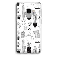 Cactusmotief: Samsung Galaxy S9 Transparant Hoesje