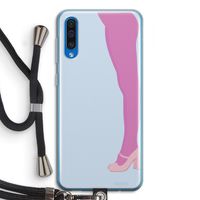 Pink panty: Samsung Galaxy A50 Transparant Hoesje met koord