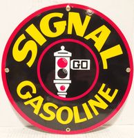 Signal Gasoline Emaille Bord 12" / 30 cm - thumbnail