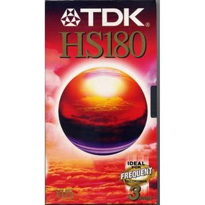 TDK E-180HS magnetische videoband Videocassette 180 min 1 stuk(s)