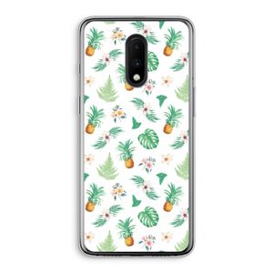 Ananas bladeren: OnePlus 7 Transparant Hoesje