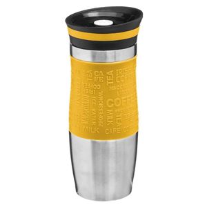 5Five - Thermosbeker/isolatie/warmhoud - Koffiebeker - geel - 350 ml   -