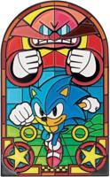 Sonic The Hedgehog Collectible - Ingot Stained Glass Window Style