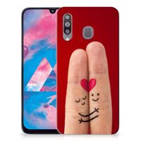 Samsung Galaxy M30 Silicone Back Cover Liefde - Origineel Romantisch Cadeau