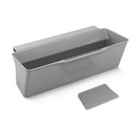 Metaltex aanrechtafvalbak Clean-Tex 35 x 16 x 13 cm polypropeen grijs - thumbnail