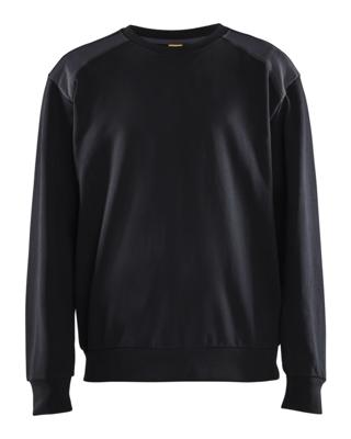 Blåkläder Sweatshirt bicolour 35801158 | Zwart/Medium grijs | Maat 3XL - 7330509810606
