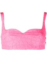 Marco Rambaldi bralette à imprimé cœur - Rose - thumbnail