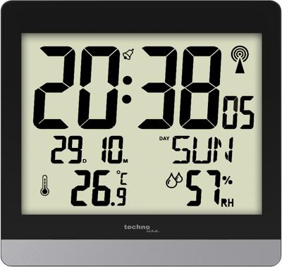 Technoline klok WS 8014, digitaal, radiogestuurd, ft 20 x 2,9 x 18,9 cm