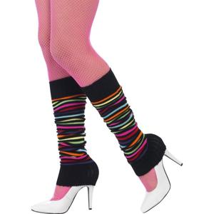 Carnaval verkleed Neon gekleurde beenwarmers - dames - Eighties/Jaren 80 thema