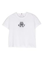 Tommy Hilfiger Junior t-shirt en coton à logo brodé - Blanc - thumbnail