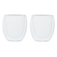 Cosy & Trendy Koffieglazen - 2x - dubbelwanzig - glas - 300 ml