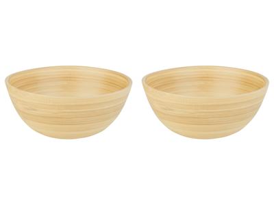 LIVARNO home Bamboe schaal (Schalen, 2 stuks, Naturel)