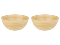 LIVARNO home Bamboe schaal (Schalen, 2 stuks, Naturel)