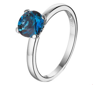 TFT Ring London Blue Topaas Witgoud