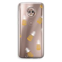 Ananasjes: Motorola Moto G6 Transparant Hoesje