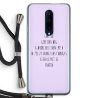 GSM: OnePlus 7 Pro Transparant Hoesje met koord