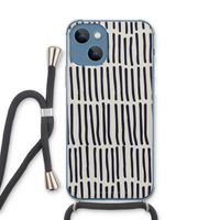 Moroccan stripes: iPhone 13 Transparant Hoesje met koord
