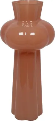 Countryfield vaas glas marley 11x25cm bruin