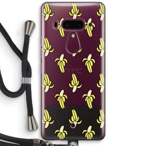 Bananas: HTC U12+ Transparant Hoesje met koord