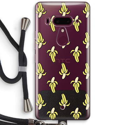 Bananas: HTC U12+ Transparant Hoesje met koord