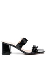 Tila March mules Rhea 65 mm à brides tressées - Noir