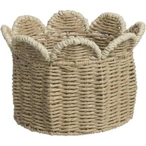 Mand Scallop - off-white - 18xØ26 cm - Leen Bakker