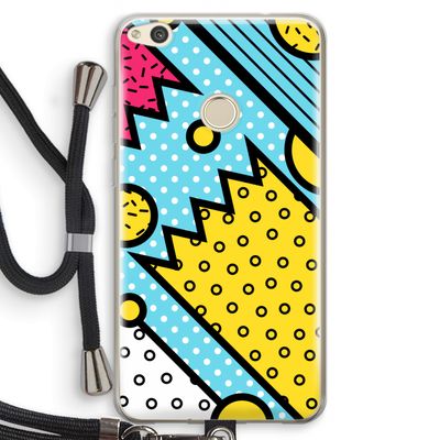 Pop Art #1: Huawei Ascend P8 Lite (2017) Transparant Hoesje met koord