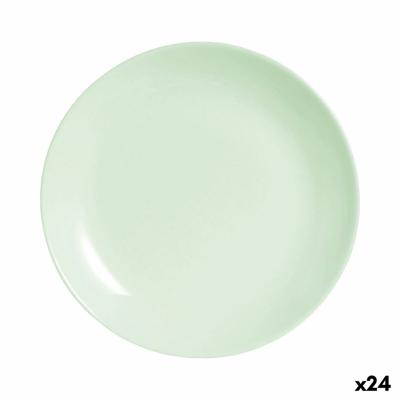 Dessertbord Luminarc Diwali Paradise Groen Glas 19 cm (24 Stuks)