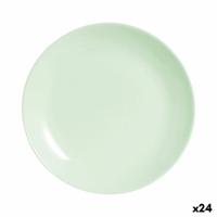 Dessertbord Luminarc Diwali Paradise Groen Glas 19 cm (24 Stuks)
