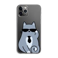 Cool cat: iPhone 11 Pro Max Transparant Hoesje