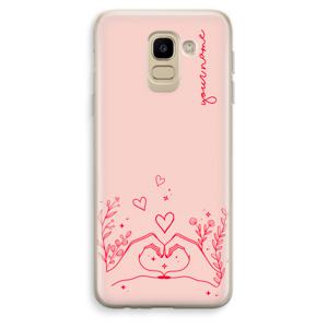 Love is in the air: Samsung Galaxy J6 (2018) Transparant Hoesje