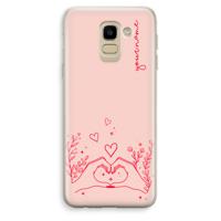 Love is in the air: Samsung Galaxy J6 (2018) Transparant Hoesje