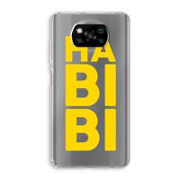 Habibi Blue: Xiaomi Poco X3 NFC Transparant Hoesje - thumbnail