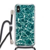 Weerkaatsing water: iPhone XS Transparant Hoesje met koord