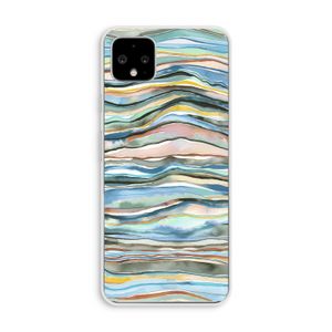 Watercolor Agate: Pixel 4 XL Transparant Hoesje