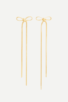 oorbellen Strikjes Medium EBF006 gold plated