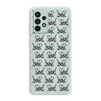 Zwarte poes: Samsung Galaxy A52s 5G Transparant Hoesje Zwarte poes: Samsung Galaxy A52s 5G Transparant Hoesje