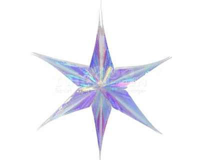 Kerstster Kunststof Parelmoer 30cm