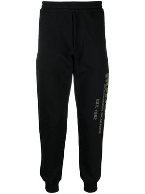 Alexander McQueen pantalon de jogging Graffiti - Noir