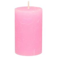 Stompkaars - roze - 5 x 8 cm - klein rustiek model - cilinderkaars - kaars