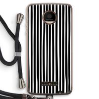 Stripes: Motorola Moto Z Force Transparant Hoesje met koord