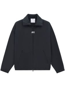 Courrèges veste zippée en nylon - Noir