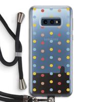 Bollen: Samsung Galaxy S10e Transparant Hoesje met koord